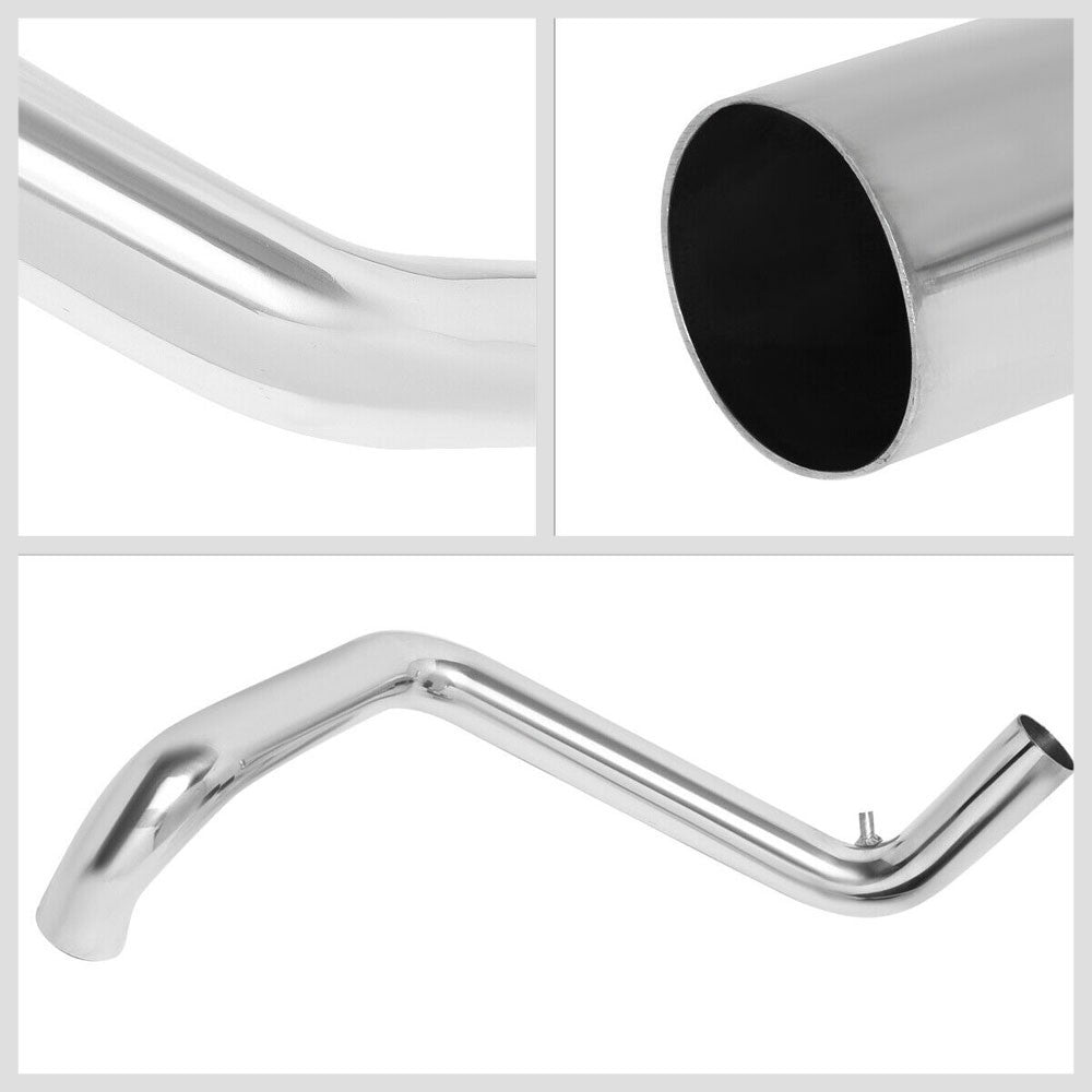 Polish Pipe/Blue Cone Filter Cold Air Intake Kit For 94-01 Integra 1.8L GS RS LS