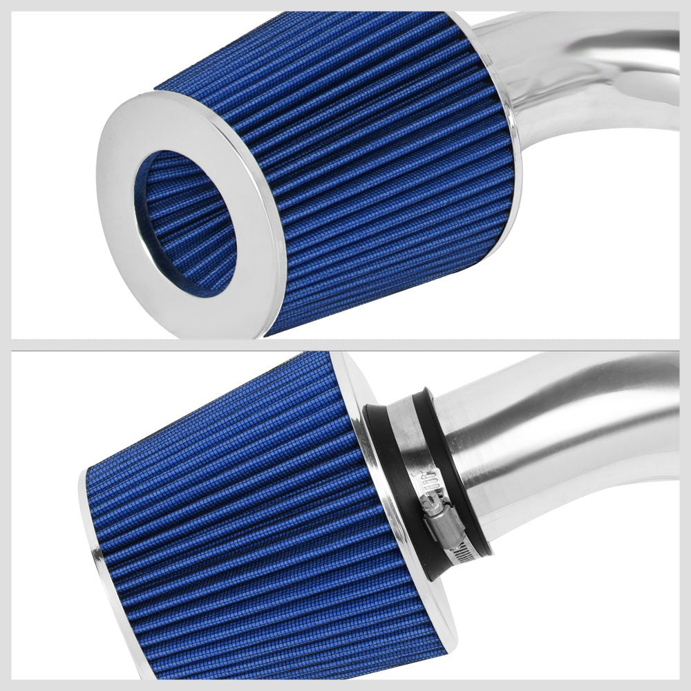 Polish Aluminum/Blue Filter Cold Air Intake Kit For 94-01 Acura Integra 1.8L GSR