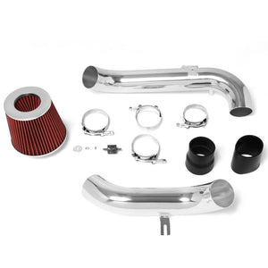 2.75" Polish Pipe Red Cone Filter Cold Air Intake Kit For 08-15 Scion xB-Air Intake Systems-BuildFastCar