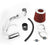 Polish Pipe/Red Cone Filter Cold Air Intake Kit For 04-06 Scion xA 1.5 1NZ-FE I4
