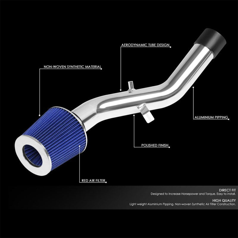 Polish Pipe Blue Dry Cone Filter Shortram Air Intake Kit For 07-13 IS250 IS350-Performance-BuildFastCar