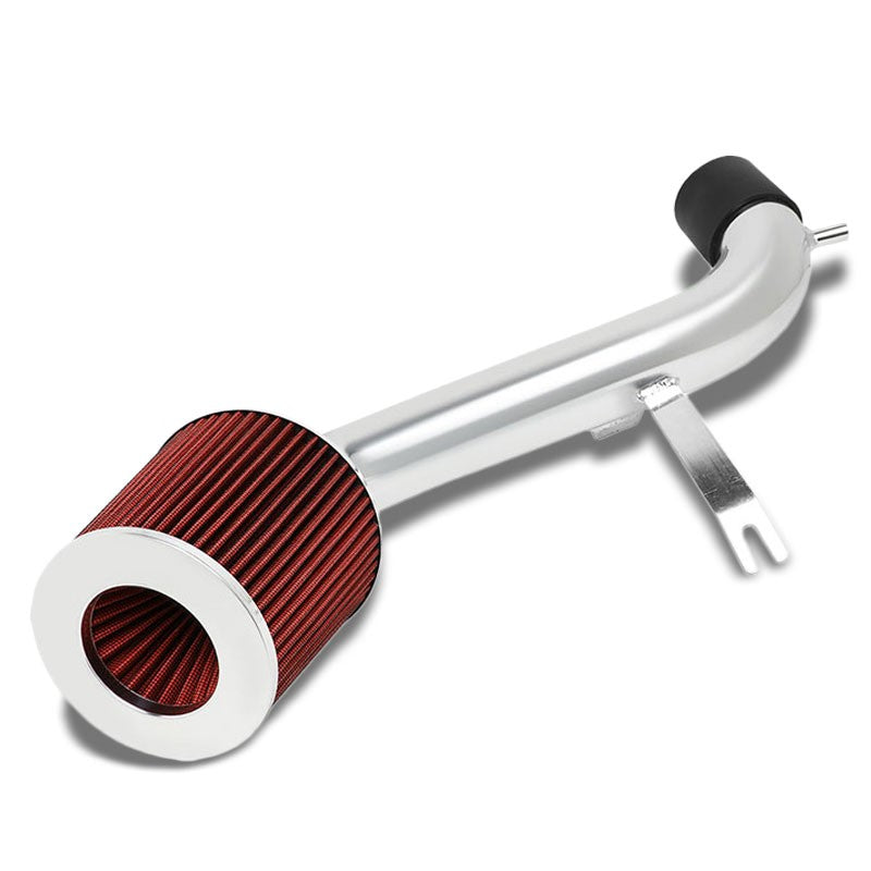 Polish Pipe Red Dry Cone Filter Shortram Air Intake Kit For 01-05 IS300 3.0L L6-Performance-BuildFastCar