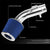 Polish Pipe/Blue Cone Filter Shortram Air Intake For 06-11 Honda Civic Si FG FA