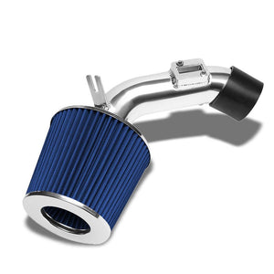Polish Pipe Blue Dry Cone Filter Shortram Air Intake Kit For 06-11 Civic DX LX-Performance-BuildFastCar