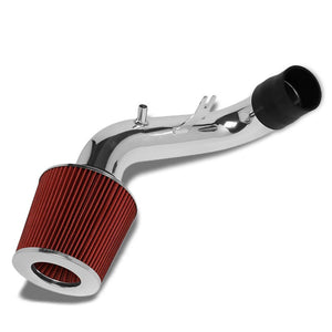 Polish Pipe Red Dry Cone Filter Shortram Air Intake Kit For 02-06 Acura RSX-Performance-BuildFastCar