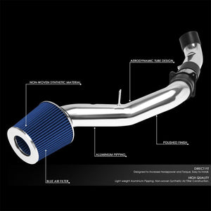 3.00" Polish Pipe Blue Cone Filter Cold Air Intake Kit For 03-06 350Z 3.5L V6-Performance-BuildFastCar