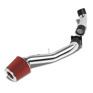 3.00" Polish Pipe Red Cone Filter Cold Air Intake Kit For 03-06 350Z 3.5L V6-Performance-BuildFastCar