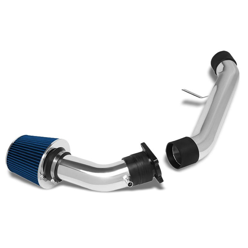 3.00&quot; Polish Pipe Blue Cone Filter Cold Air Intake Kit For 03-06 G35 3.5L V6-Performance-BuildFastCar