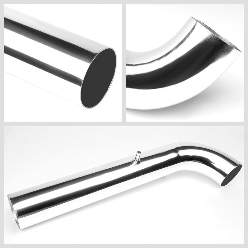 Polish Pipe Red Dry Cone Filter Shortram Air Intake Kit For 96-00 Civic CX DX LX-Performance-BuildFastCar