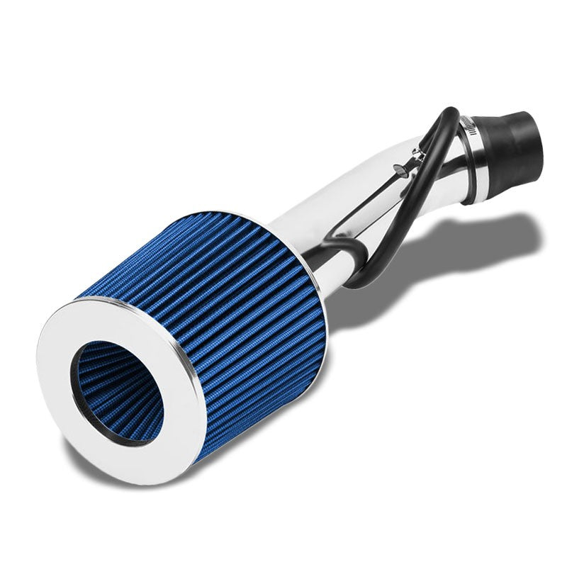 Polish Pipe Blue Dry Cone Filter Shortram Air Intake Kit For 99-00 Civic Si-Air Intake Systems-BuildFastCar