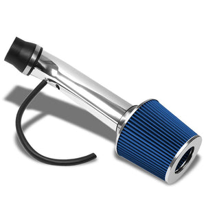 Polish Pipe Blue Dry Cone Filter Shortram Air Intake Kit For 96-00 Civic EX HX-Air Intake Systems-BuildFastCar