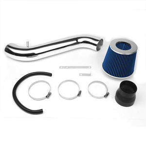 Polish Pipe Blue Dry Cone Filter Shortram Air Intake Kit For 94-01 Integra GS-R-Air Intake Systems-BuildFastCar
