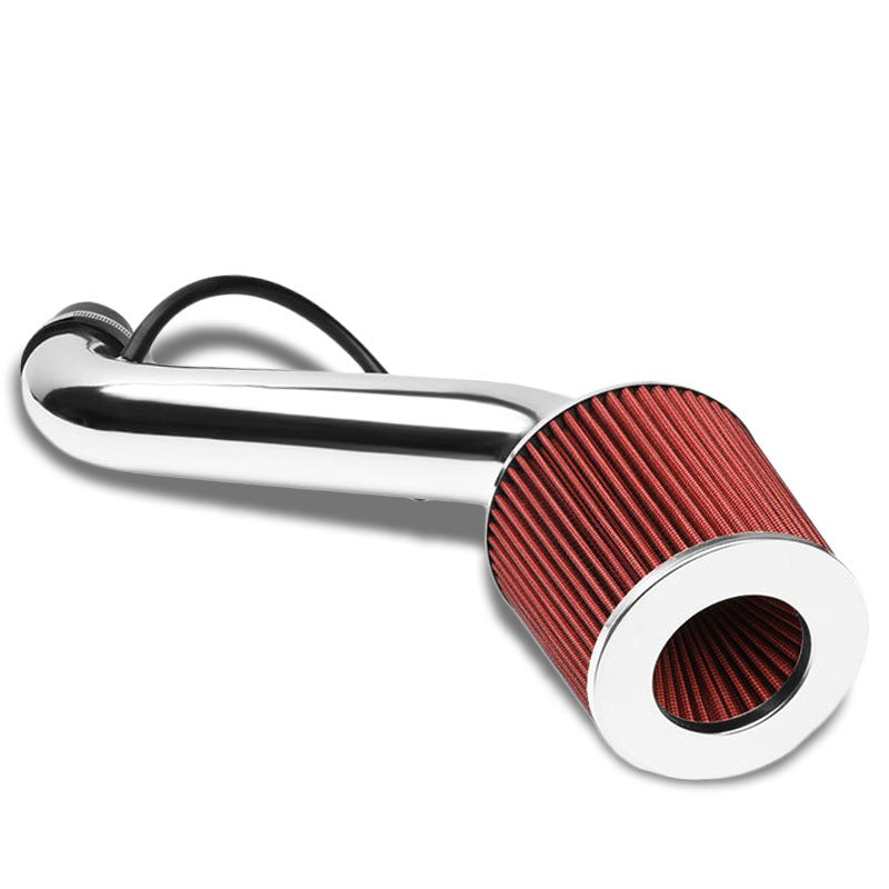 Polish Pipe Red Dry Cone Filter Shortram Air Intake Kit For 94-01 Integra GS-R-Air Intake Systems-BuildFastCar