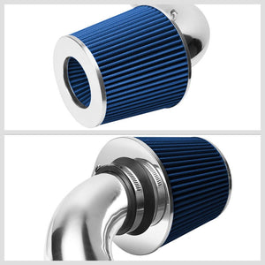 Polish Pipe Blue Dry Cone Filter Shortram Air Intake Kit For 94-02 Accord V6-Performance-BuildFastCar