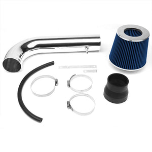Polish Pipe Blue Dry Cone Filter Shortram Air Intake Kit For 94-02 Accord V6-Performance-BuildFastCar