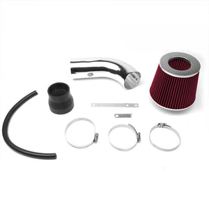 Polish Pipe Red Dry Cone Filter Shortram Air Intake For 90-97 Corolla 1.6L 1.8L-Performance-BuildFastCar