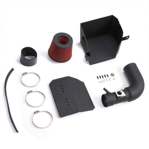 3.5" Black Pipe/Red Filter+Shortram Air Intake Kit+Heat Shield For 13-17 FRS 86-Performance-BuildFastCar