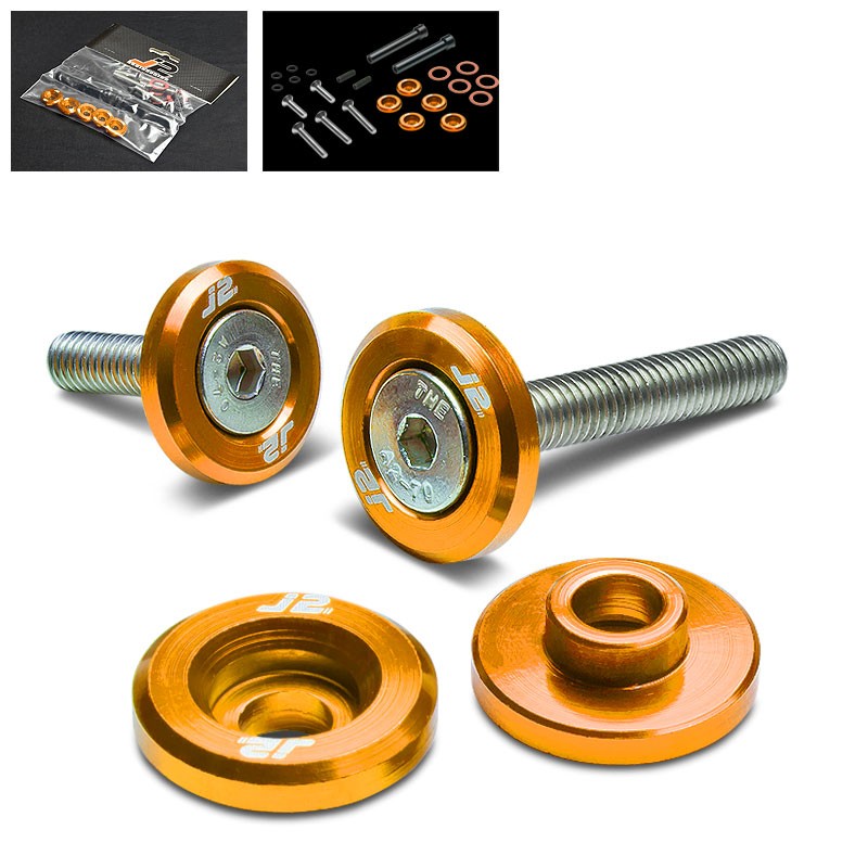 5PC J2 Gold Aluminum Engine Valve Cover Washer+Hex Bolt For Honda D-Series-Washer-BuildFastCar