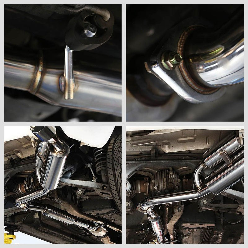 4.5" Roll Muffler Tip Exhaust Catback System For 90-99 Mazda Miata NA 1.6L/1.8L-Performance-BuildFastCar