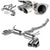 3.5" Slant Roll Muffler Tip Exhaust Catback System For 13-14 Subaru WRX 2.5L H4-Performance-BuildFastCar