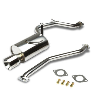 4" Round Roll Muffler Tip Exhaust Catback System For 11-14 CT200h Base 1.8L DOHC-Performance-BuildFastCar
