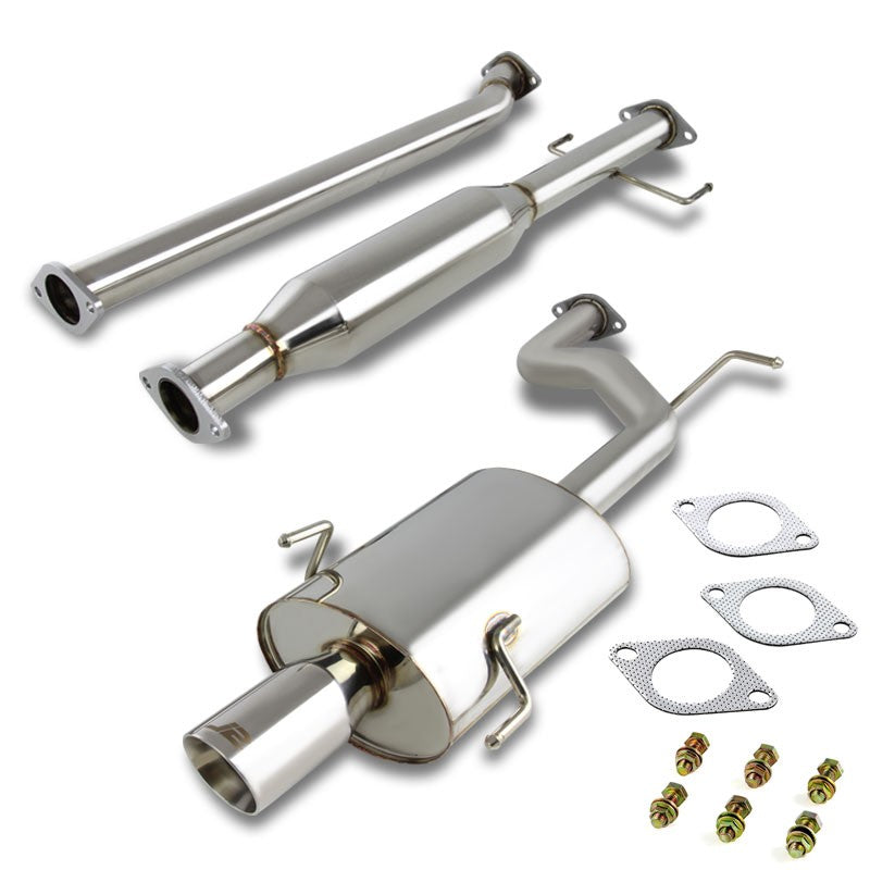 3" Round Muffler Tip Exhaust Catback System For 02-06 Toyota Camry 2.4L DOHC-Performance-BuildFastCar