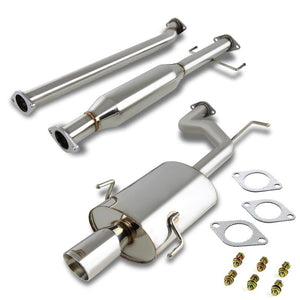 3" Round Muffler Tip Exhaust Catback System For 02-06 Toyota Camry 2.4L DOHC-Performance-BuildFastCar