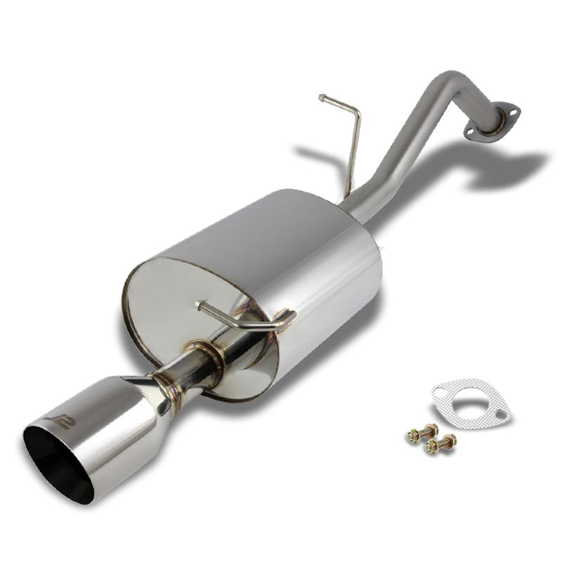 4&quot; Roll Muffler Tip Exhaust Axleback System For 10-15 Toyota Prius XW30 1.8L-Performance-BuildFastCar