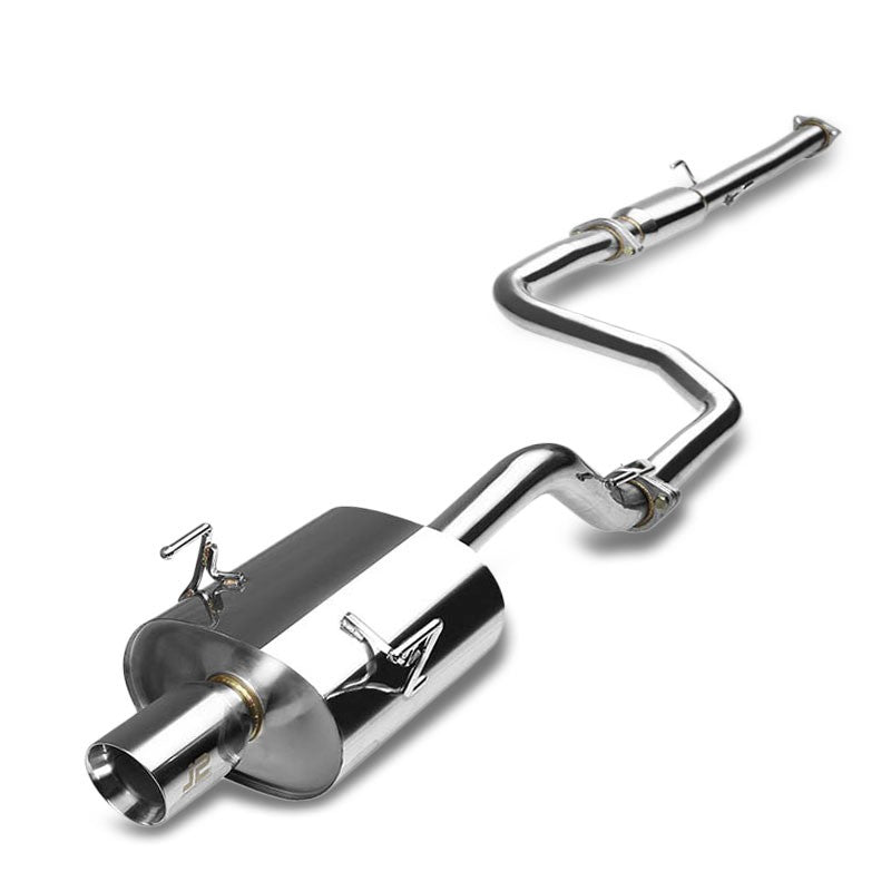 3.5" Slant Roll Muffler Tip Exhaust Catback System For 92-95 Civic EG6 1.5L/1.6L-Performance-BuildFastCar