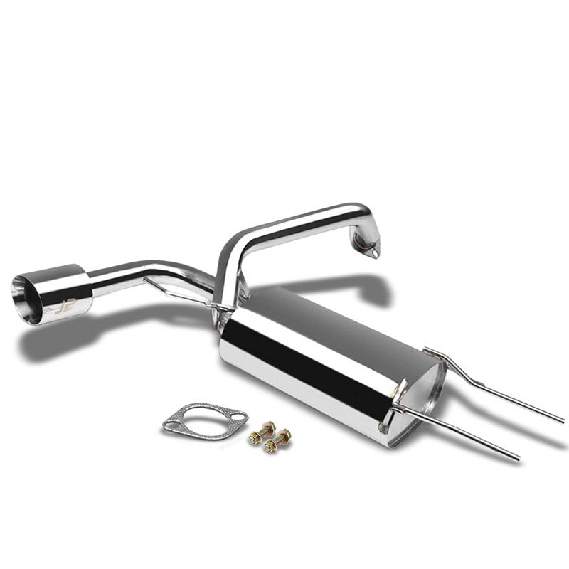4.5" Oval Slant Roll Muffler Tip Exhaust Catback System For 10-13 Mazda 3 2.0L-Performance-BuildFastCar
