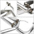 4.5" Oval Slant Roll Muffler Tip Exhaust Catback System For 10-13 Mazda 3 2.0L-Performance-BuildFastCar
