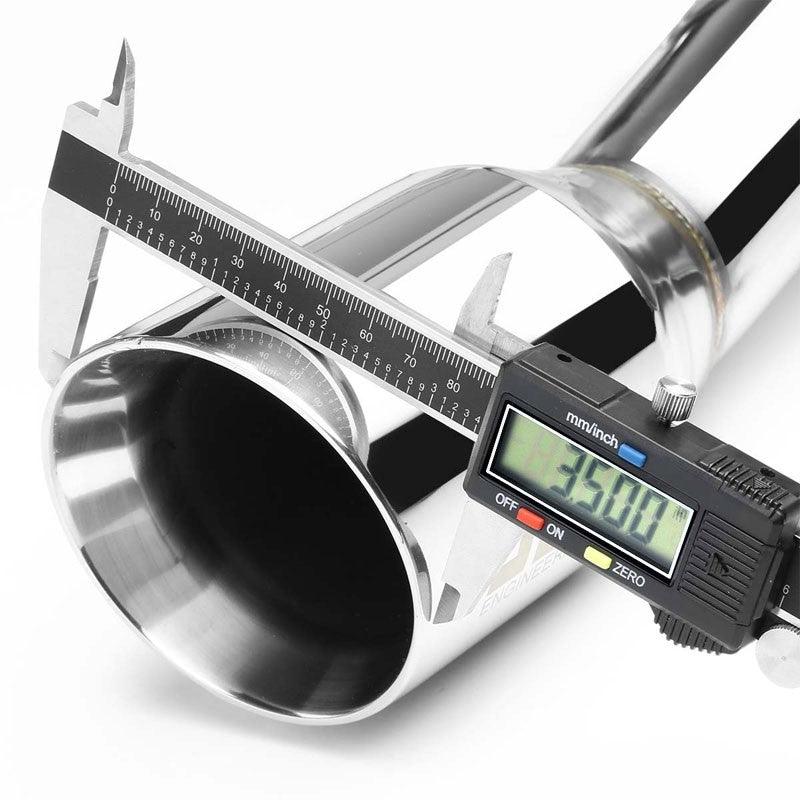 3.5" Slant Roll Muffler Tip Exhaust Catback System For 03-08 Martrix E130 1.8L-Performance-BuildFastCar