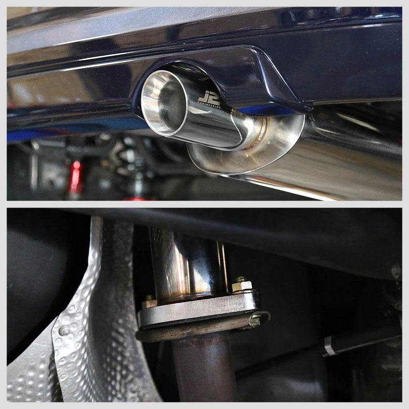 3" Slant Roll Muffler Tip Exhaust Catback System For 08-14 Scion xD Base 1.8L-Performance-BuildFastCar