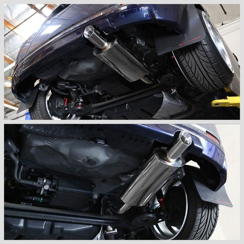 3" Slant Roll Muffler Tip Exhaust Catback System For 08-14 Scion xD Base 1.8L-Performance-BuildFastCar