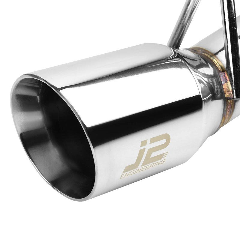 3.5" Slant Roll Muffler Tip Exhaust Catback System For 06-10 Beetle 2.5L DOHC-Performance-BuildFastCar