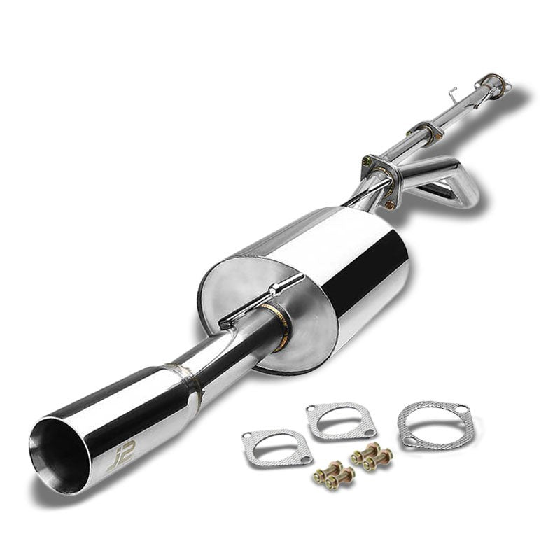 3" Slant Roll Muffler Tip Exhaust Catback System For 12-17 Nissan Versa 1.6L-Performance-BuildFastCar