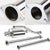 3.5" Dual Slant Roll Muffler Tip Exhaust Catback System For 06-08 Eclipse 3.8L-Performance-BuildFastCar