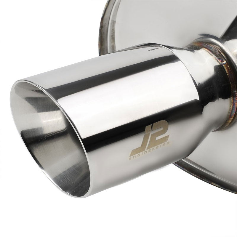 3.5" Roll Muffler Tip Exhaust Catback System For 03-05 Civic EP3 Si/SiR 2.0L-Performance-BuildFastCar