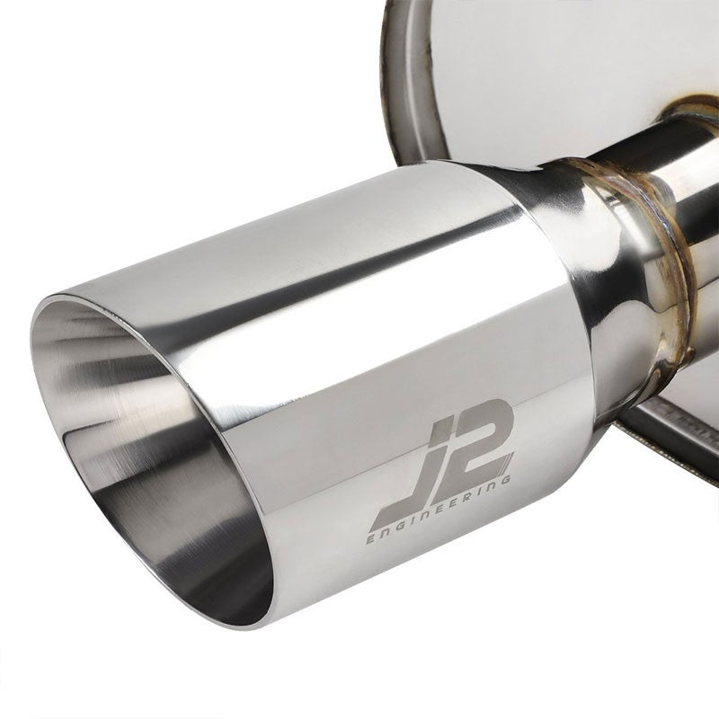 3.5" Slant Roll Muffler Tip Exhaust Catback System For 05-10 Cobalt 2.2L DOHC-Performance-BuildFastCar