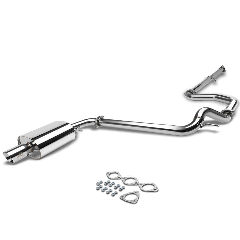 3.5" Roll Muffler Tip Exhaust Catback System For 88-91 Civic 1.5L/1.6L SOHC-Performance-BuildFastCar