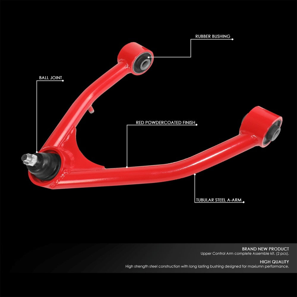 J2 Red 2-4" Lift Front Upper Control Arm 07-19 Escalade Suburban Tahoe J2-FUCA-CSI07-RB