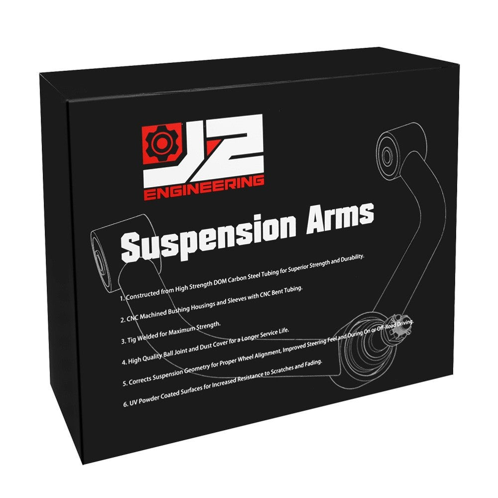 J2 Black 2-4" Lift Front Upper Control Arm 06-22 Expedition/04-20 F150 J2-FUCA-F1504-BB