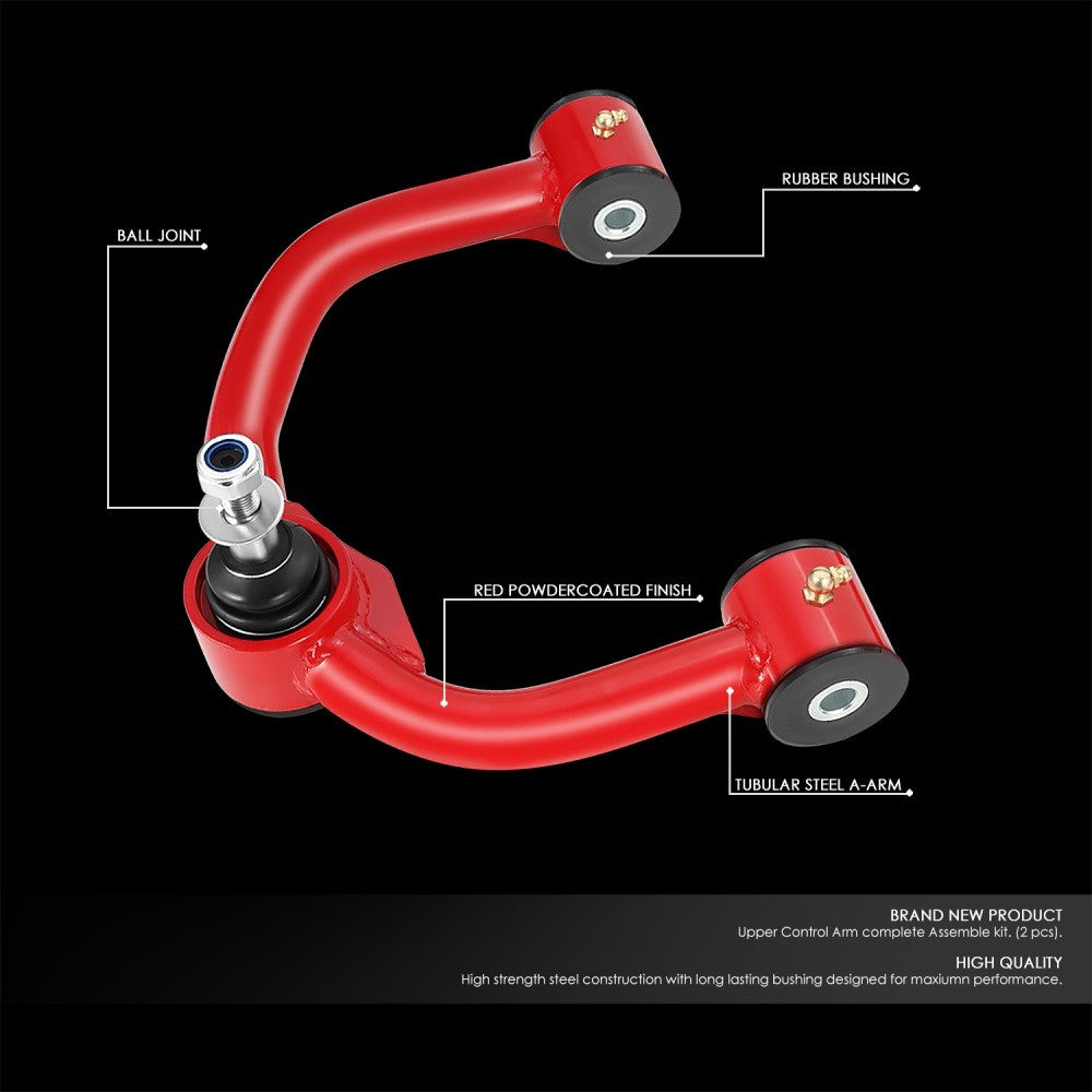 J2 Red 2-4" Lift Front Upper Control Arm 06-22 Expedition/04-20 F-150 J2-FUCA-F1504-RB