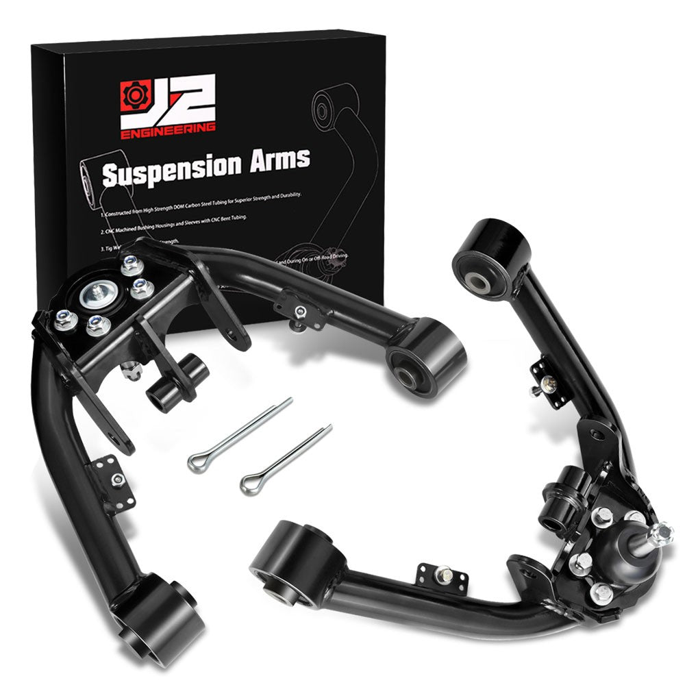 J2 Black 2-4" Lift Front Upper Control Arm 99-06 Silverado Sierra 1500 J2-FUCA-SIE99-BB