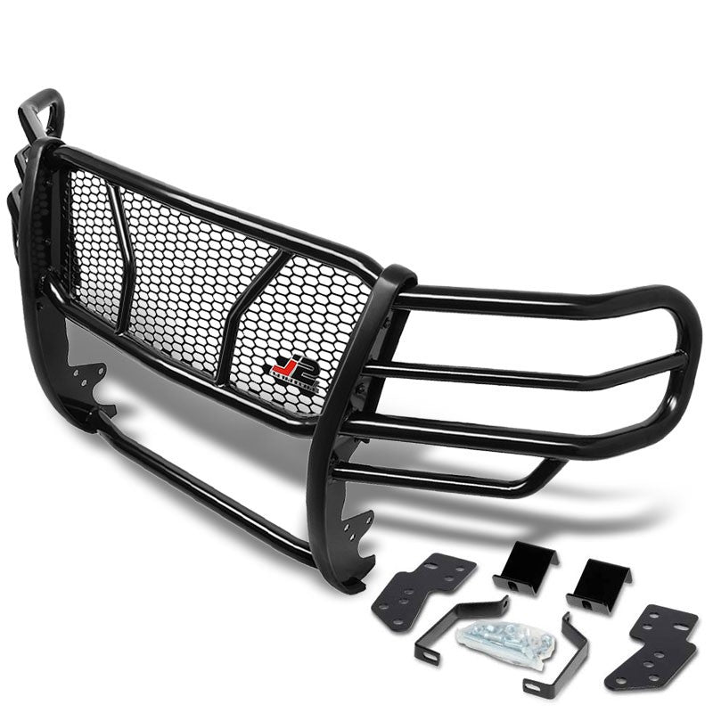 J2 Black Mild Steel Frame Full Front Grille Guard For 07-13 Chevrolet Avalanche-Grille Guards &amp; Bull Bars-BuildFastCar