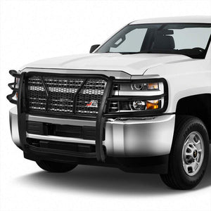 J2 Black Mild Steel Full Front Grille Guard For 11-14 Silverado 2500 HD/3500 HD-Grille Guards & Bull Bars-BuildFastCar