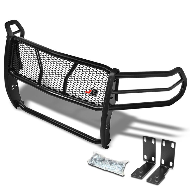 J2 Black Mild Steel Frame Full Front Grille Guard For 10-19 Ram 2500/Ram 3500-Grille Guards & Bull Bars-BuildFastCar