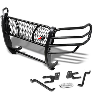 J2 Black Mild Steel Full Front Grille Guard For 05-15 Toyota Tacoma 2.7L/4.0L-Grille Guards & Bull Bars-BuildFastCar