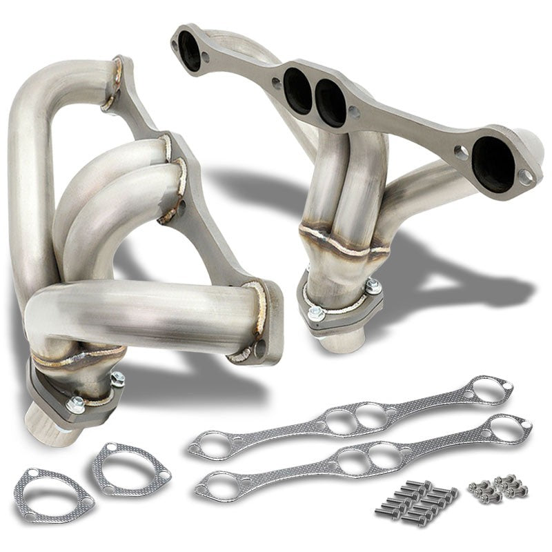 J2 4-1 Small Block Hugger Exhaust Header For 66-96 Chevy SBC V8 305 327 350 400