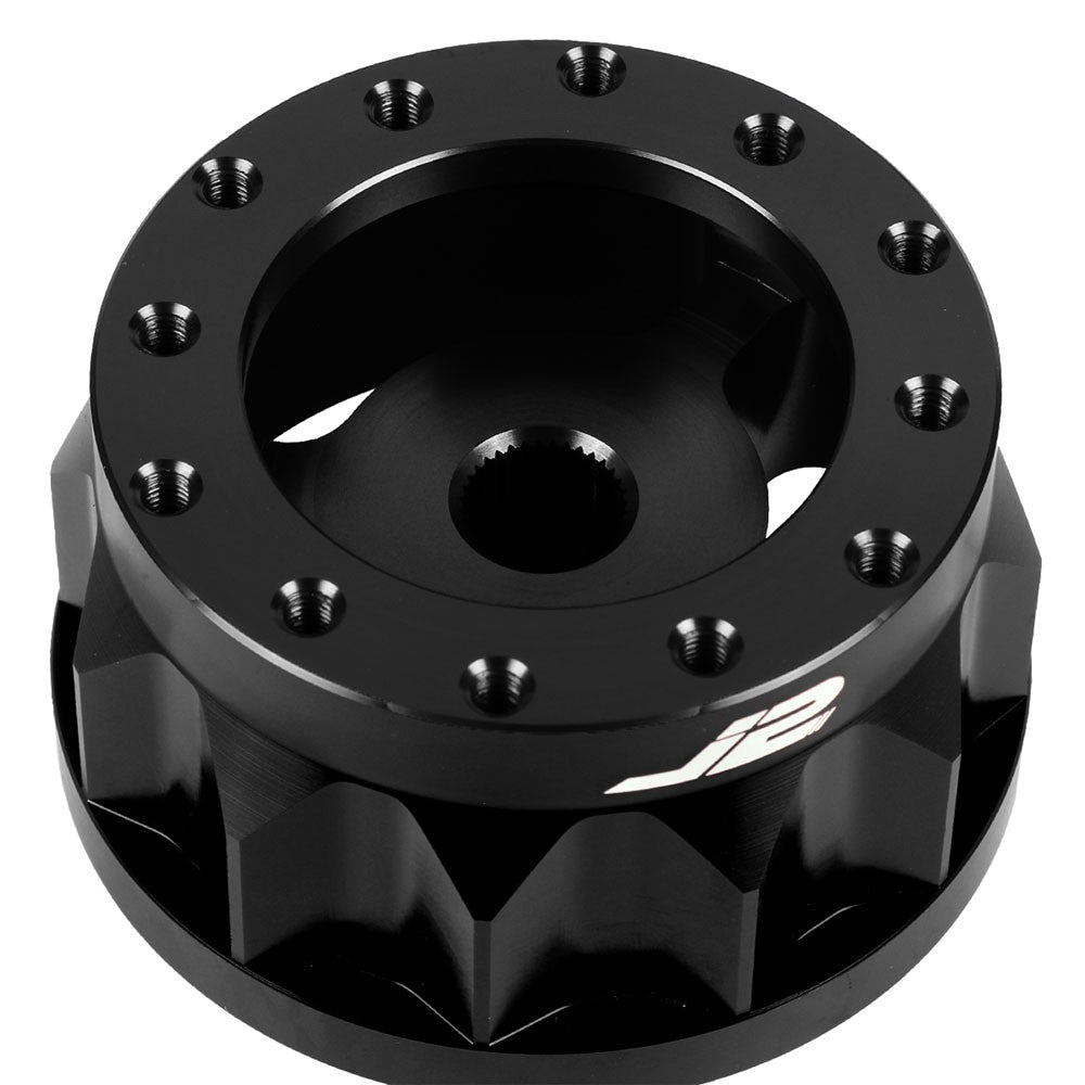 90-09 Legacy J2 Black 6-Bolt Steering Wheel Hub Adapter